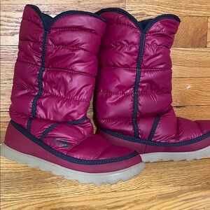NORTH FACE Vibrant Pink Quilted Winter Boots
